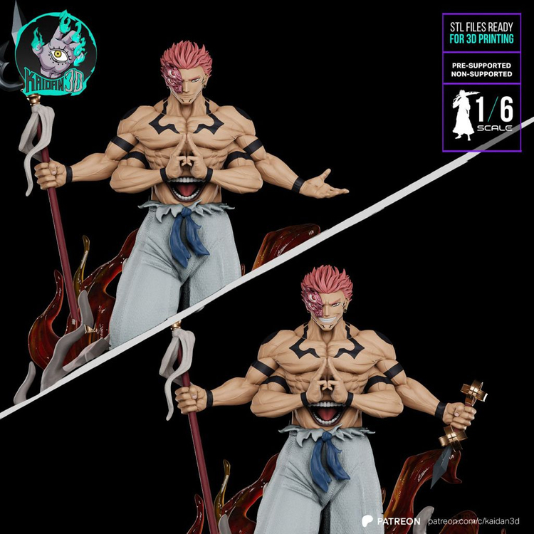 주술회전 스쿠나 레진 피규어 제작 판매 이미지