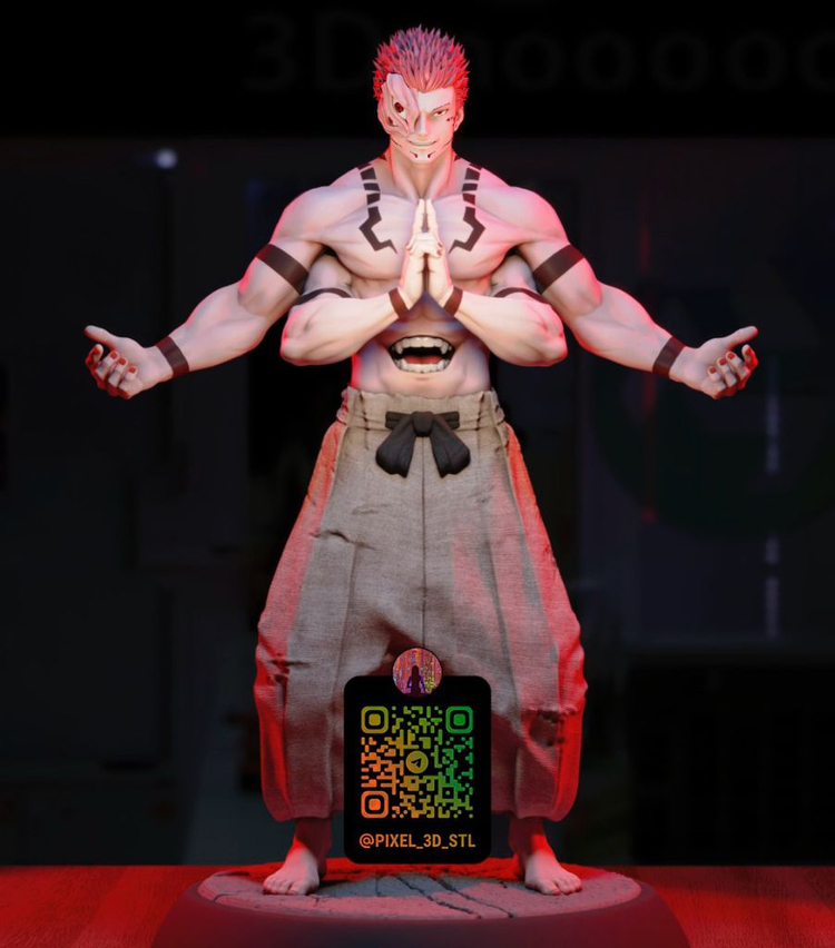 주술회전 스쿠나 레진 피규어 제작 판매 이미지