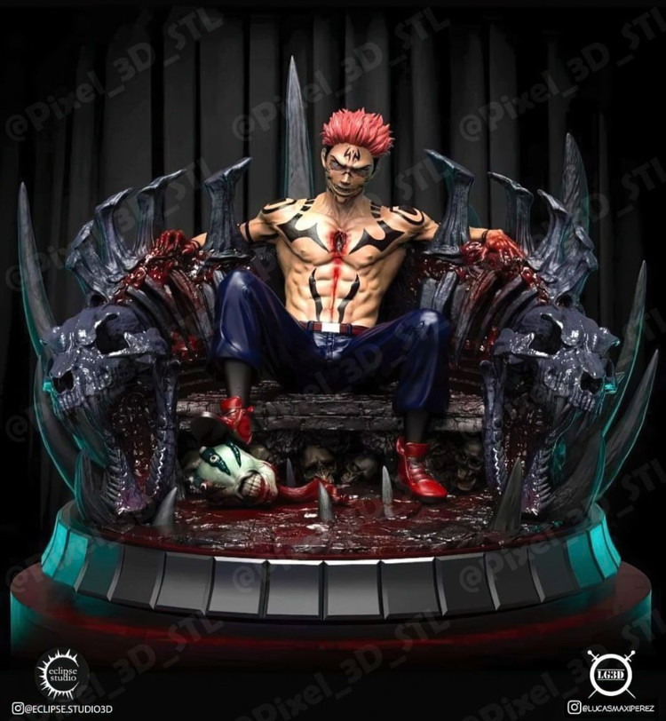 주술회전 스쿠나 레진 피규어 제작 판매 이미지