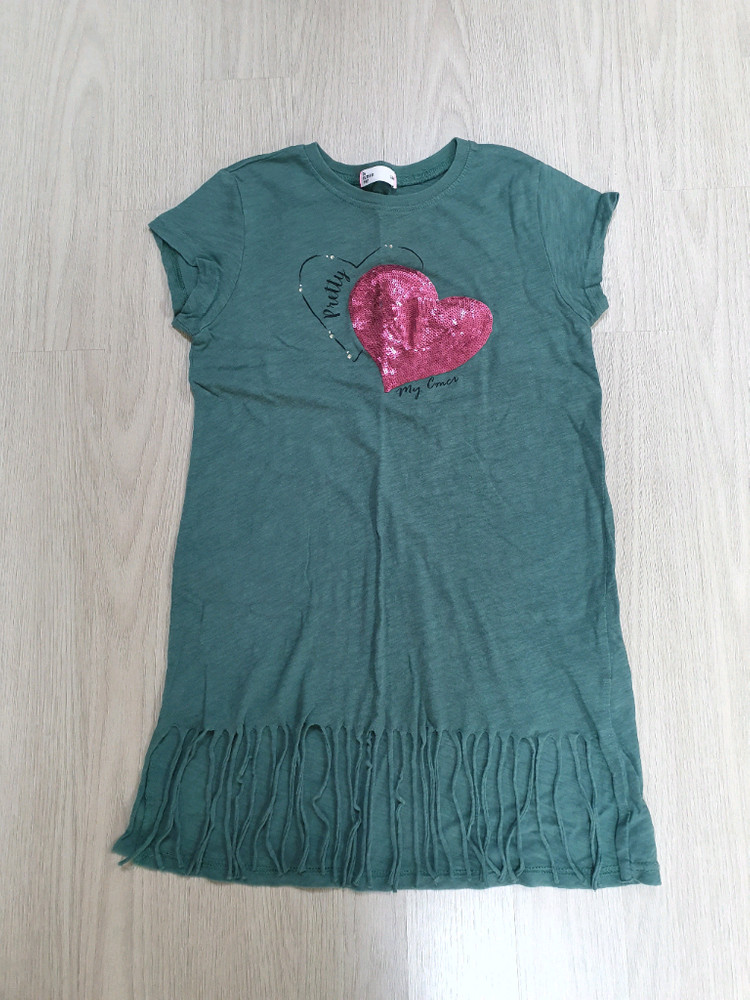 여아 티셔츠 12개 일괄. 140 150 원피스 롱티셔츠 잠옷 파자마 프릴 반팔 나시 민소매 수술 주니어 이미지