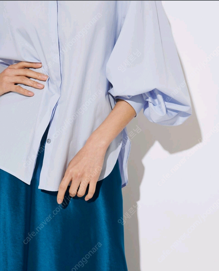 레디투웨어 r2w 알투더블유 Ready2wear R2W Tulli satin SK BLUE 1사이즈 새상품 이미지