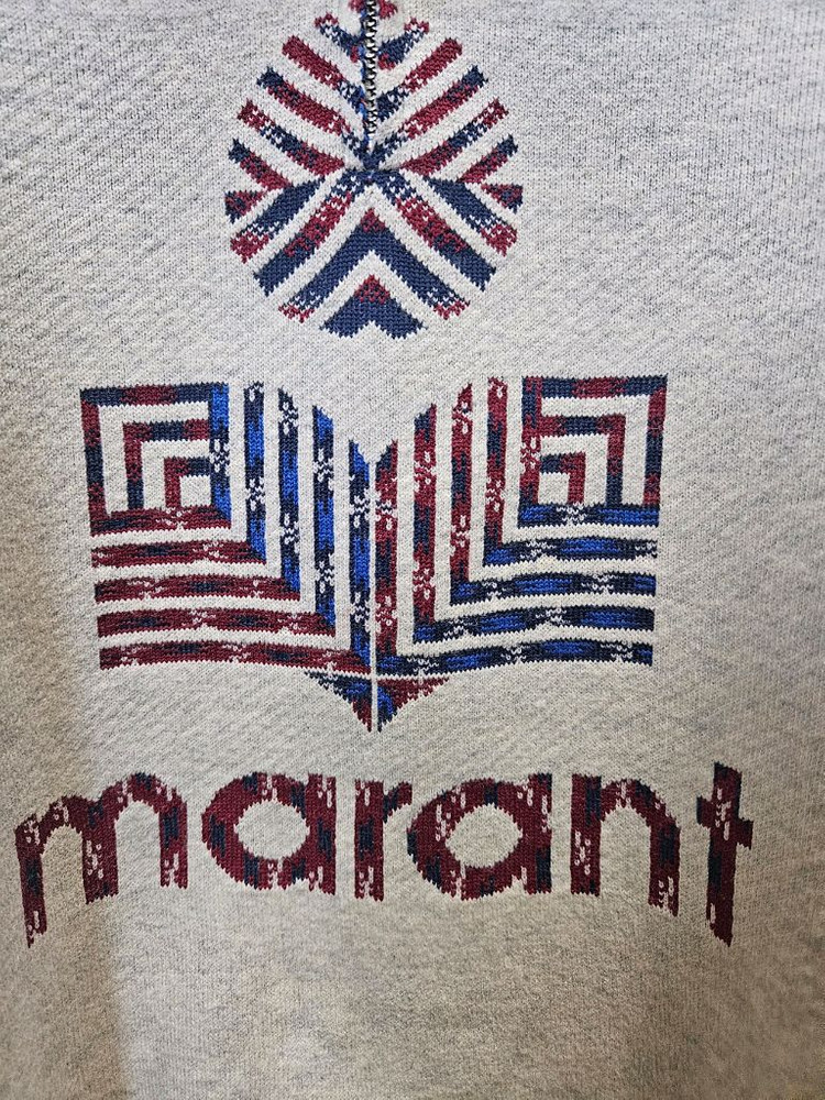 38) 이자벨 마랑 Isabel Marant 하프 지퍼 로고 니트 이미지