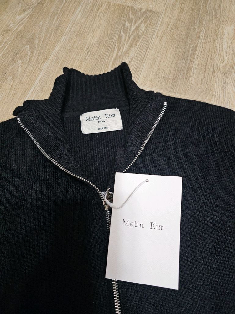 마뗑킴 matin kim 니트 집업 가디건 S 이미지