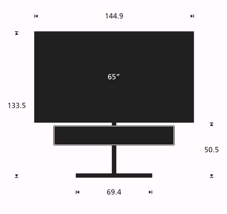 뱅앤올룹슨 베오사운드 스테이지 TV 플로어 스탠드 판매합니다. 이미지