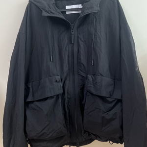 코드그라피 블랙 후드 바람막이 이미지