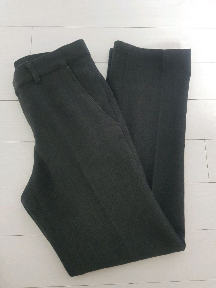 차콜 그레이 슬랙스 바지 정장 바지 정장바지 팬츠 데일리룩 S 이미지