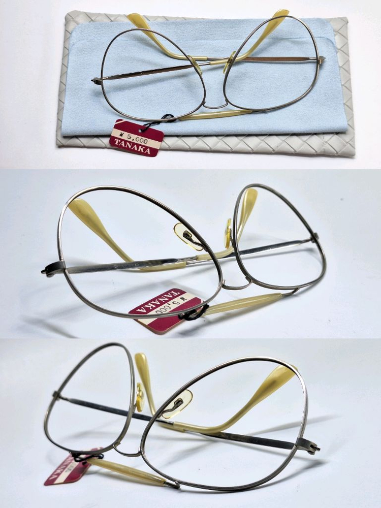 80s 프랑스제 빈티지 데드스톡/Polaroid 4540 선글라스 겸 안경테 투브릿지 더블브릿지 일본 수입 패션 이미지