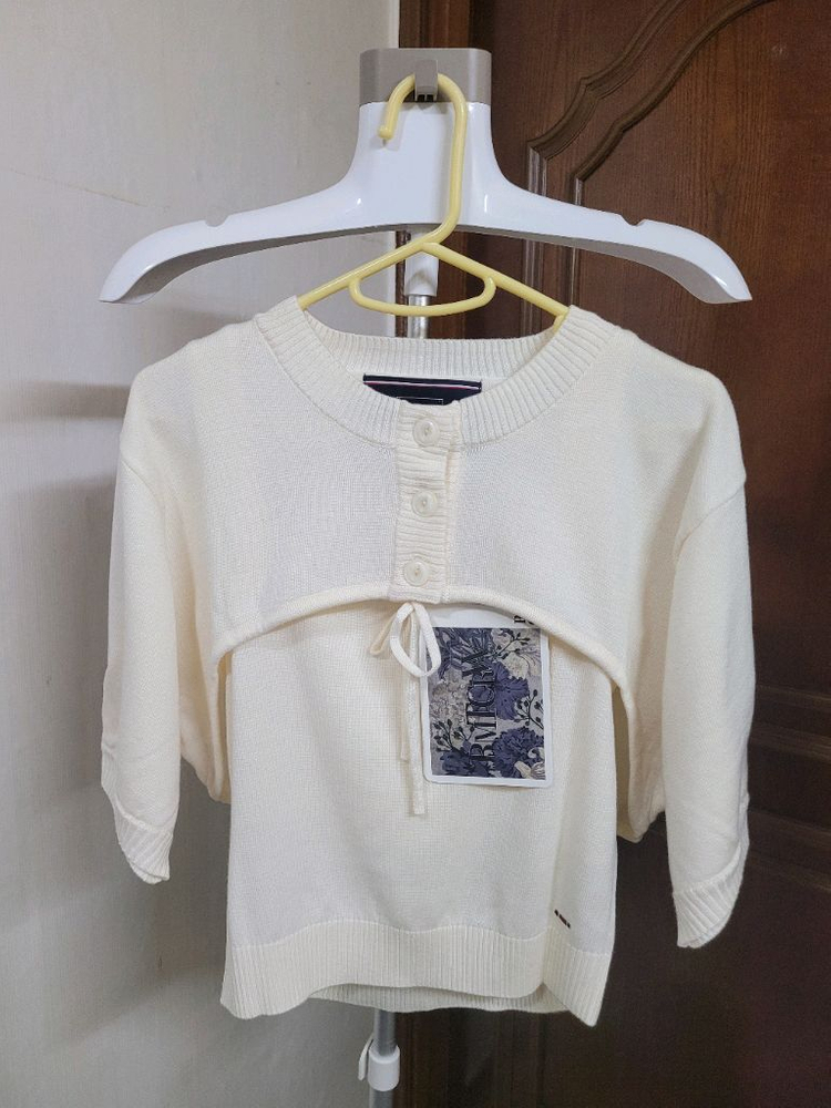 로맨틱크라운 아이보리 컬러 니트 셋업 M 이미지