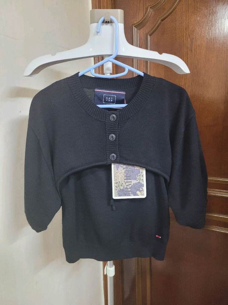 로맨틱 크라운 블랙 컬러 니트 셋업 M 이미지