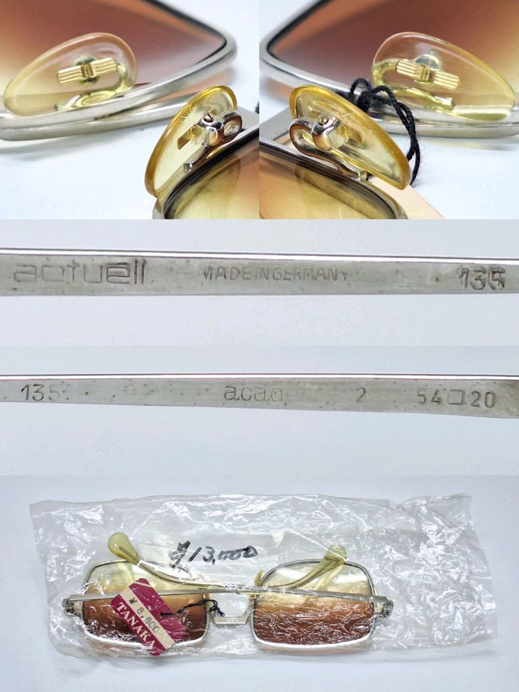 80s 독일제 빈티지 데드스톡/Actuell academic2 선글라스 54mm/클래식 레트로 복고 y2k 패션 이미지