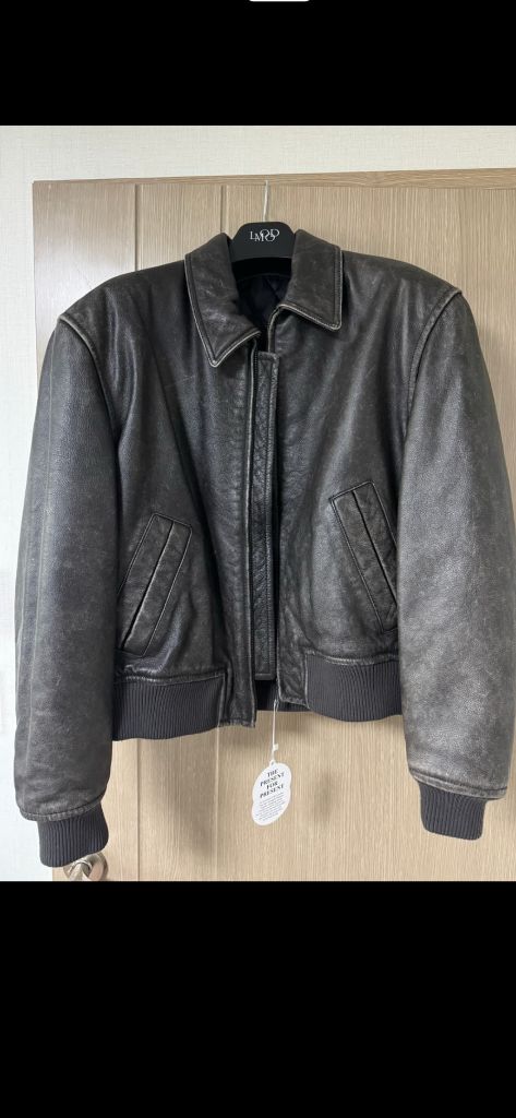 새제품 엘무드 아머 카우하이드 워시드블랙 46 이미지