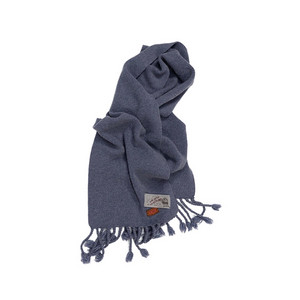 (1회착 우체국 택포가격) 이외들 서울행 수제 프린지 머플러 블루 이미지