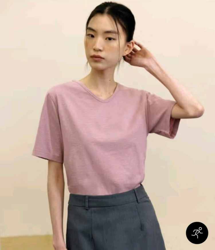 (새상품)M12 브이넥 반팔티셔츠 이미지