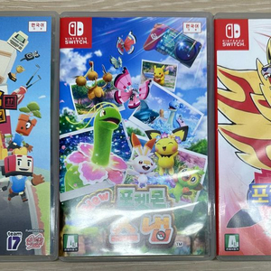 닌텐도스위치 칩 (무빙아웃, 포켓몬스냅, 포켓몬스터 실드) 판매합니다 이미지