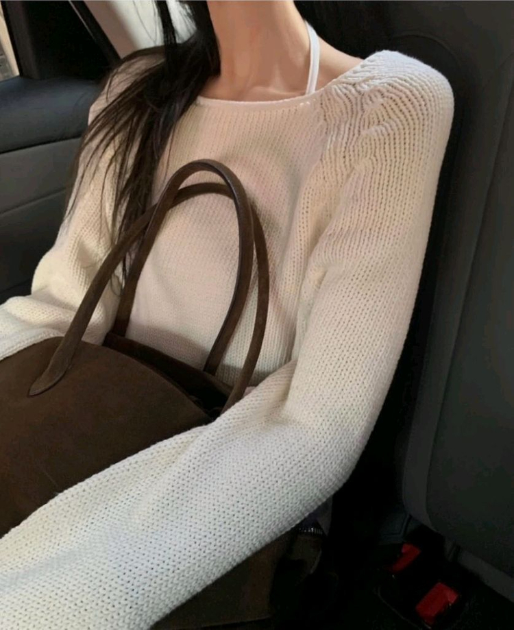 [아이보리] 포스터 긴자 나그랑 니트 이미지