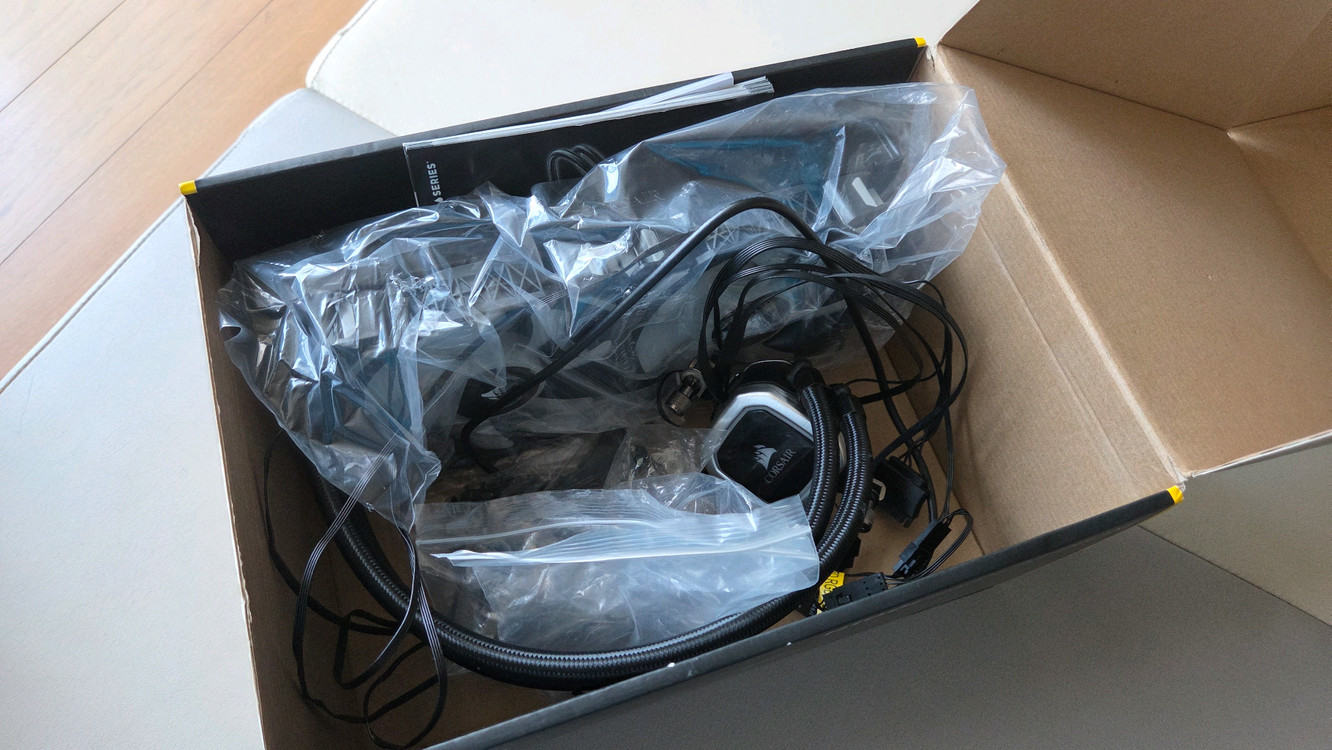 커세에수냉쿨러 h100i 이미지