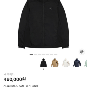 아크테릭스 아톰 후디 이미지