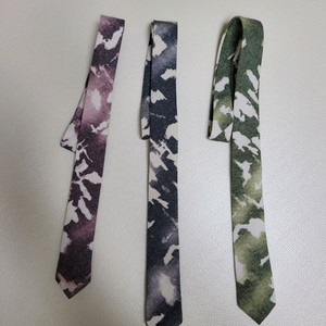넥타이 3종 (까모패턴 퍼플, 그레이, 그린) 이미지