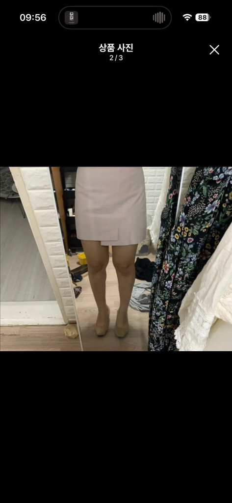 3XL 빅사이즈 린넨 랩스커트 이미지