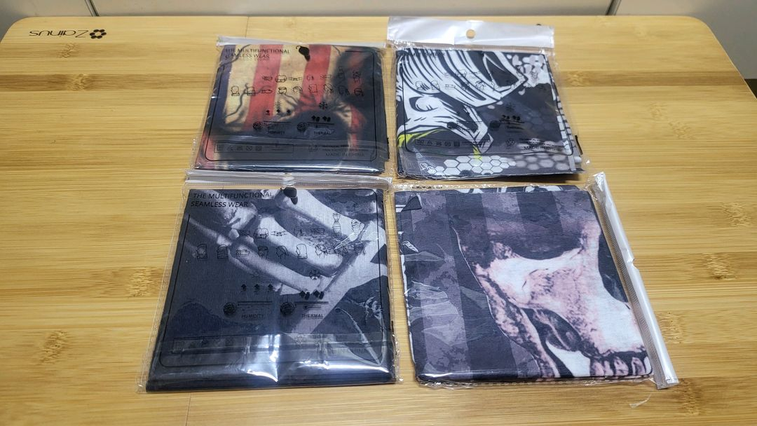 새상품) 해골 디자인 넥워머, 바라클라바, 스카프, 두건 이미지