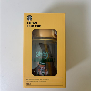 새상품)베베드피노 스타벅스 물통 물병 브루니 옐로우 콜드컵 이미지