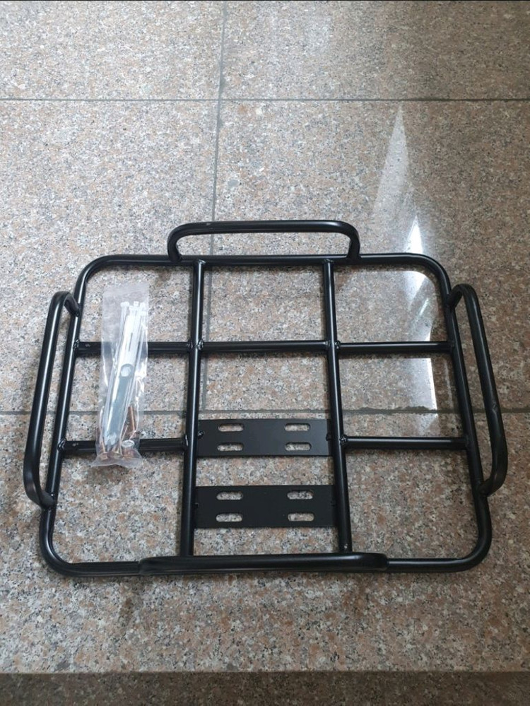 미사용 대형 브라켓 오토바이 자전거 짐받이 가방거치대 전기자전거 스틸망 바이크 선반 팝니다 이미지
