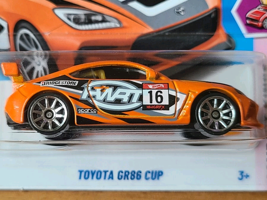 핫휠 토요타 GR86 CUP 주황색 이미지