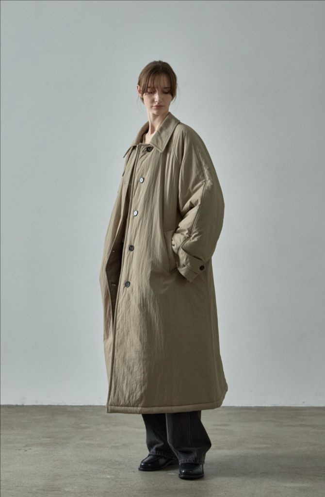 파사드패턴 오버핏 발마칸 패디드 코트_mocha 모카컬러 스몰 이미지