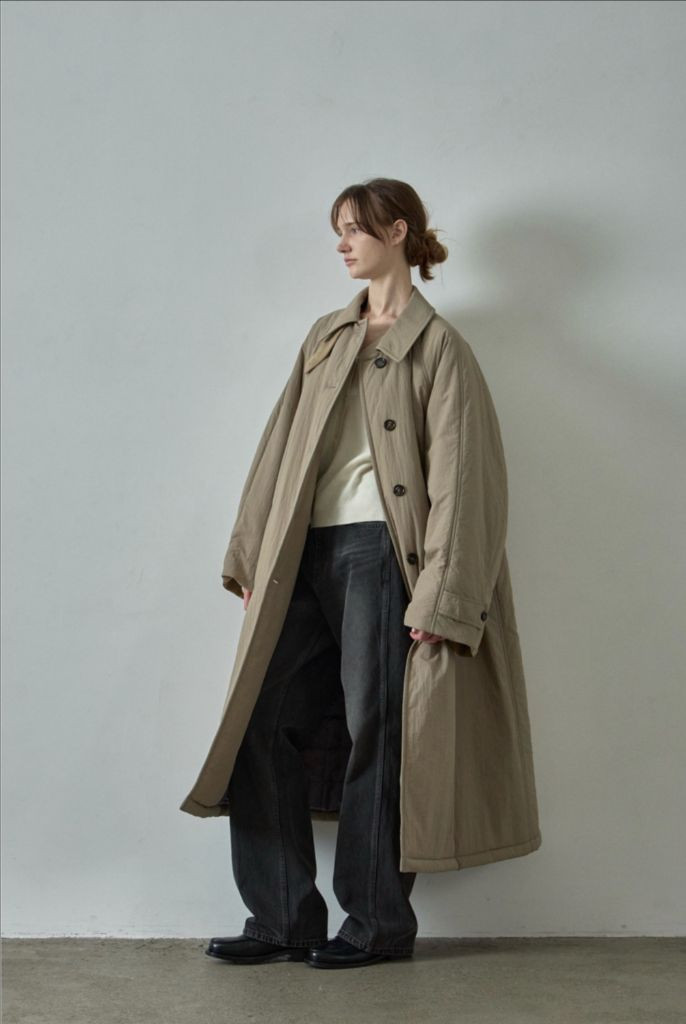 파사드패턴 오버핏 발마칸 패디드 코트_mocha 모카컬러 스몰 이미지