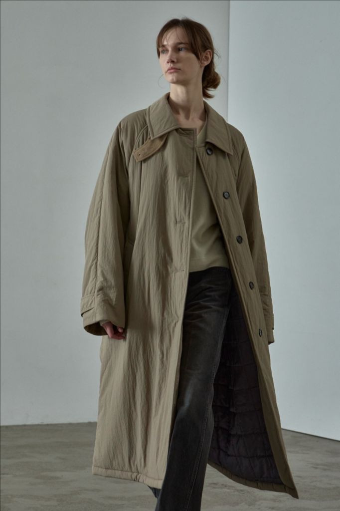 파사드패턴 오버핏 발마칸 패디드 코트_mocha 모카컬러 스몰 이미지