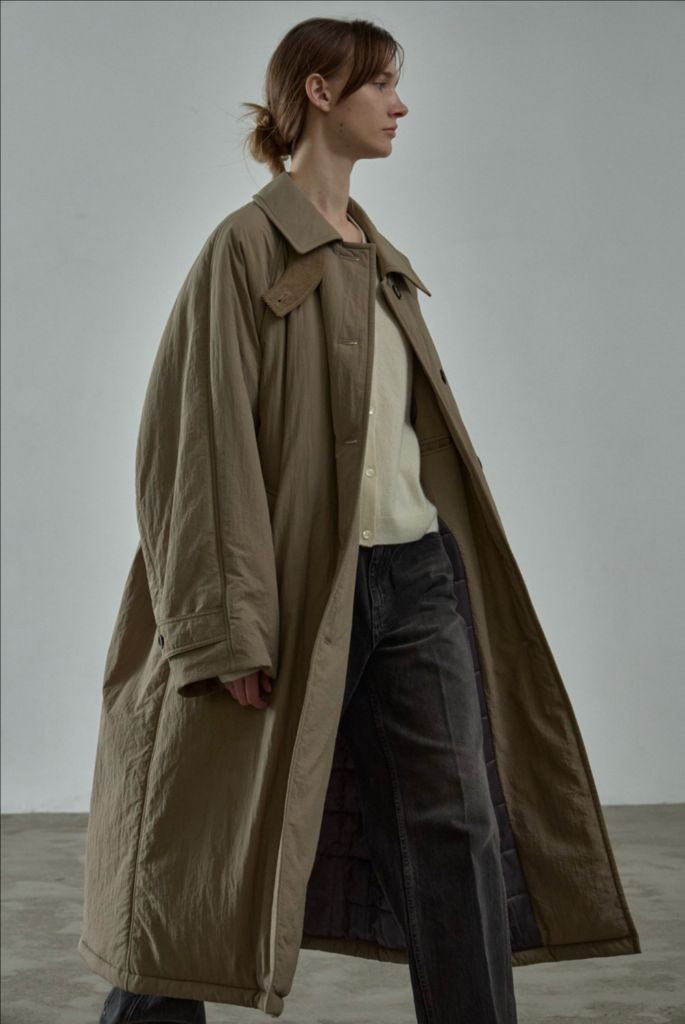 파사드패턴 오버핏 발마칸 패디드 코트_mocha 모카컬러 스몰 이미지