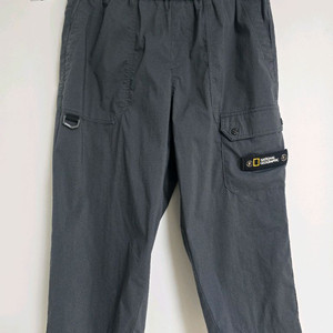 내셔널지오그래픽 키즈 7부 카고팬츠 160사이즈 다크그레이 이미지