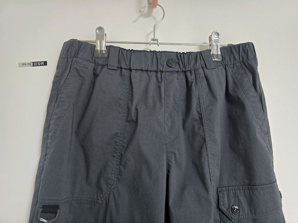 내셔널지오그래픽 키즈 7부 카고팬츠 160사이즈 다크그레이 이미지