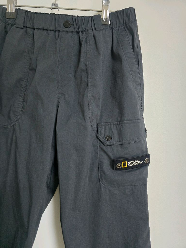 내셔널지오그래픽 키즈 7부 카고팬츠 160사이즈 다크그레이 이미지