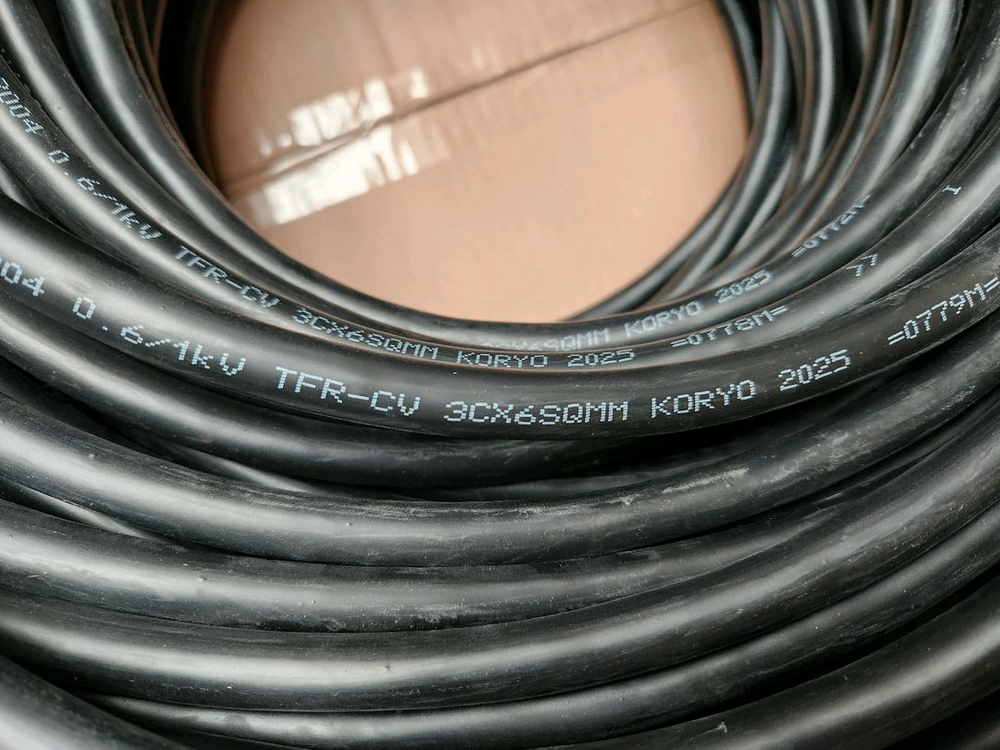 전선 TFR-CV 6SQ 3C 전기선 3선 이미지