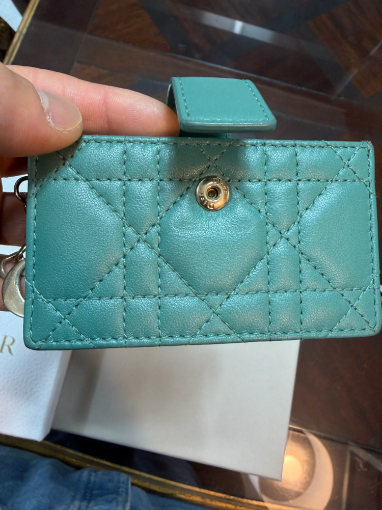 디올 정품 아코디언카드지갑 민트색상 백화점 구매 싸게팝니다.!! 이미지