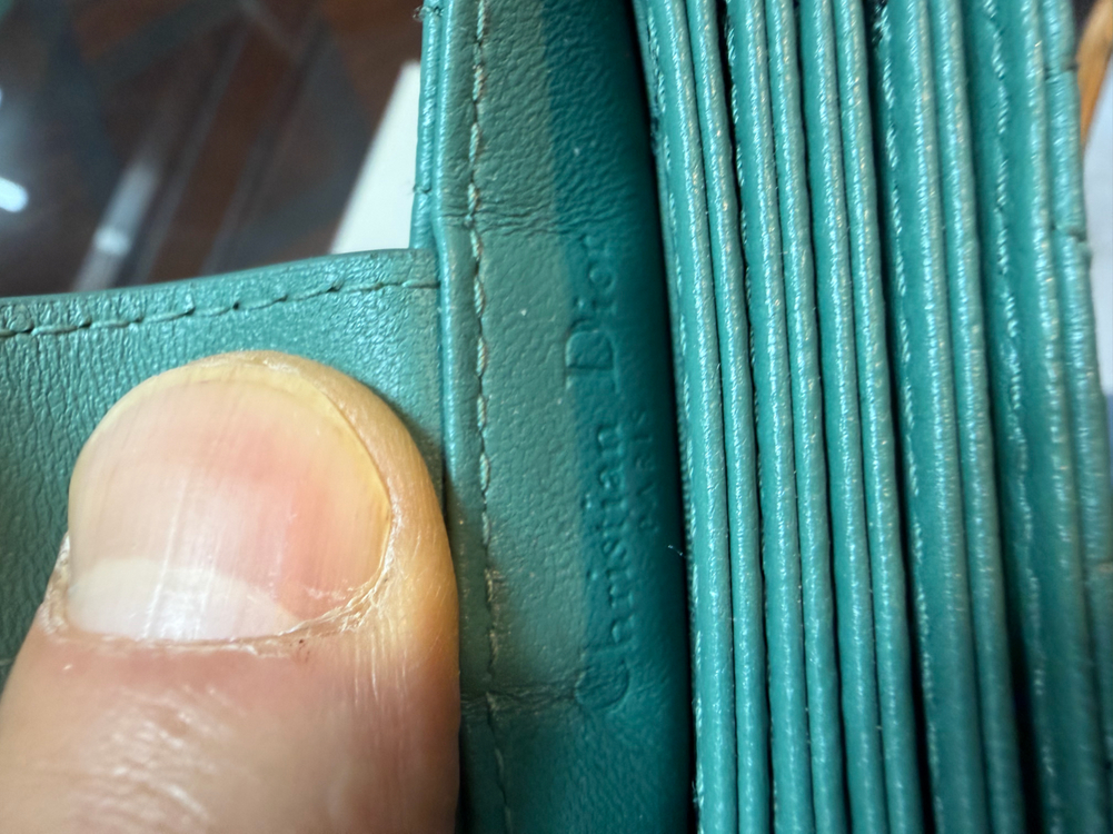 디올 정품 아코디언카드지갑 민트색상 백화점 구매 싸게팝니다.!! 이미지