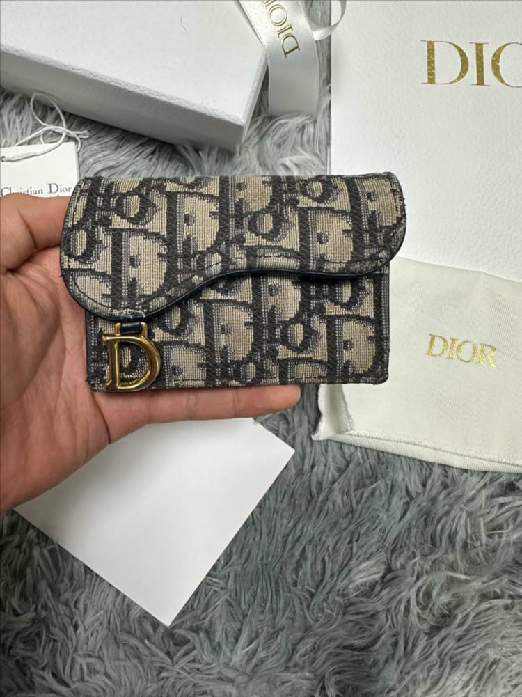 (정품) 디올 오블리크 새들 카드지갑 이미지