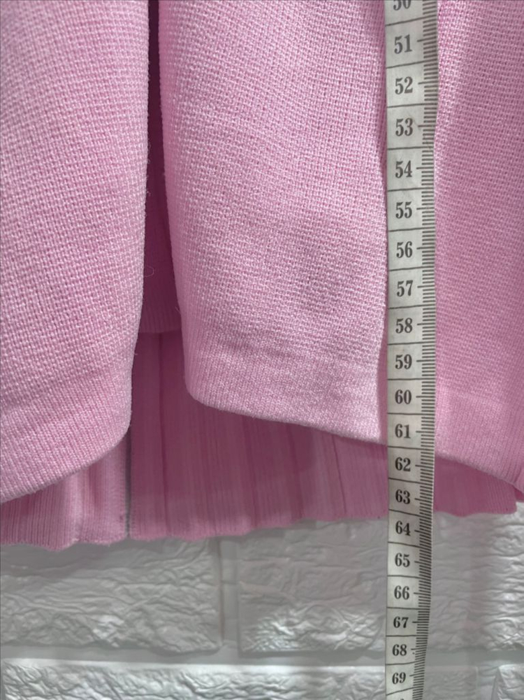 아디다스 골프니트집업XS (정가 198,000원) 골프웨어 골프상의 핑크집업 이미지