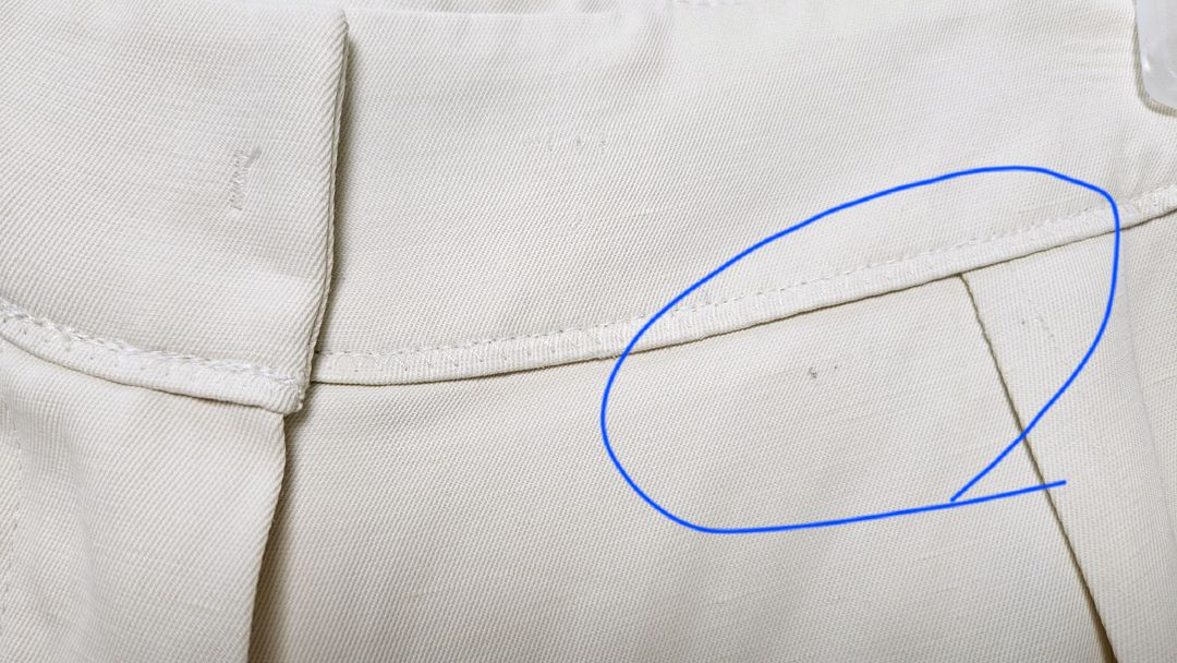 타임 린넨 블렌드 투턱 팬츠 크림 66 TM2C3WPCS41W 이미지