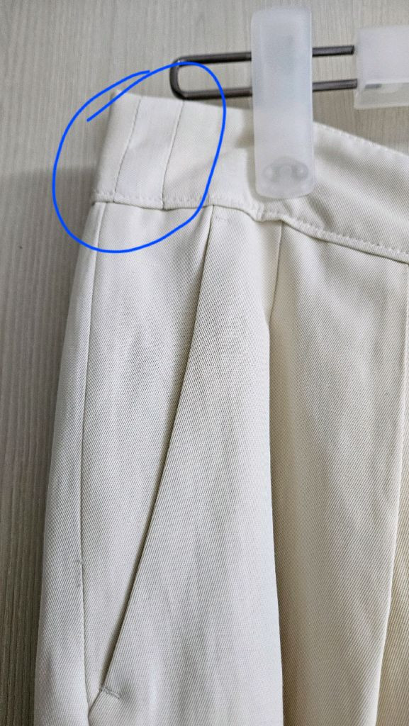 타임 린넨 블렌드 투턱 팬츠 크림 66 TM2C3WPCS41W 이미지