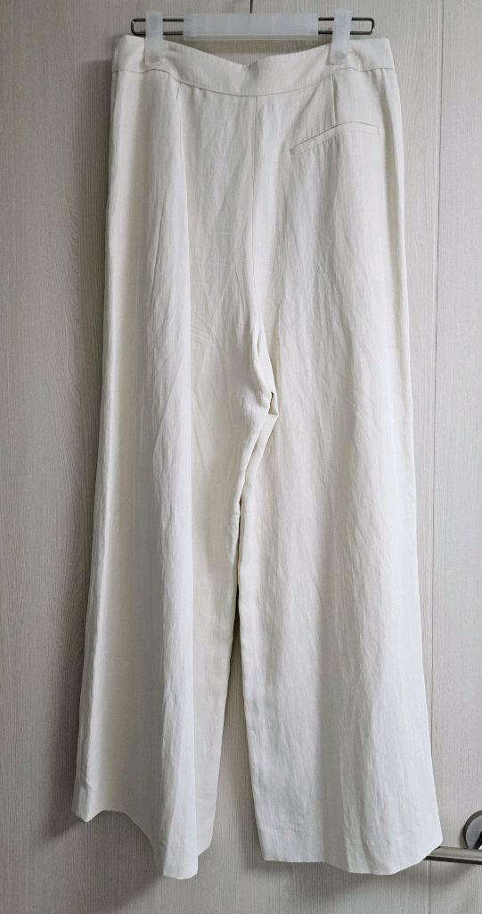 타임 린넨 블렌드 투턱 팬츠 크림 66 TM2C3WPCS41W 이미지