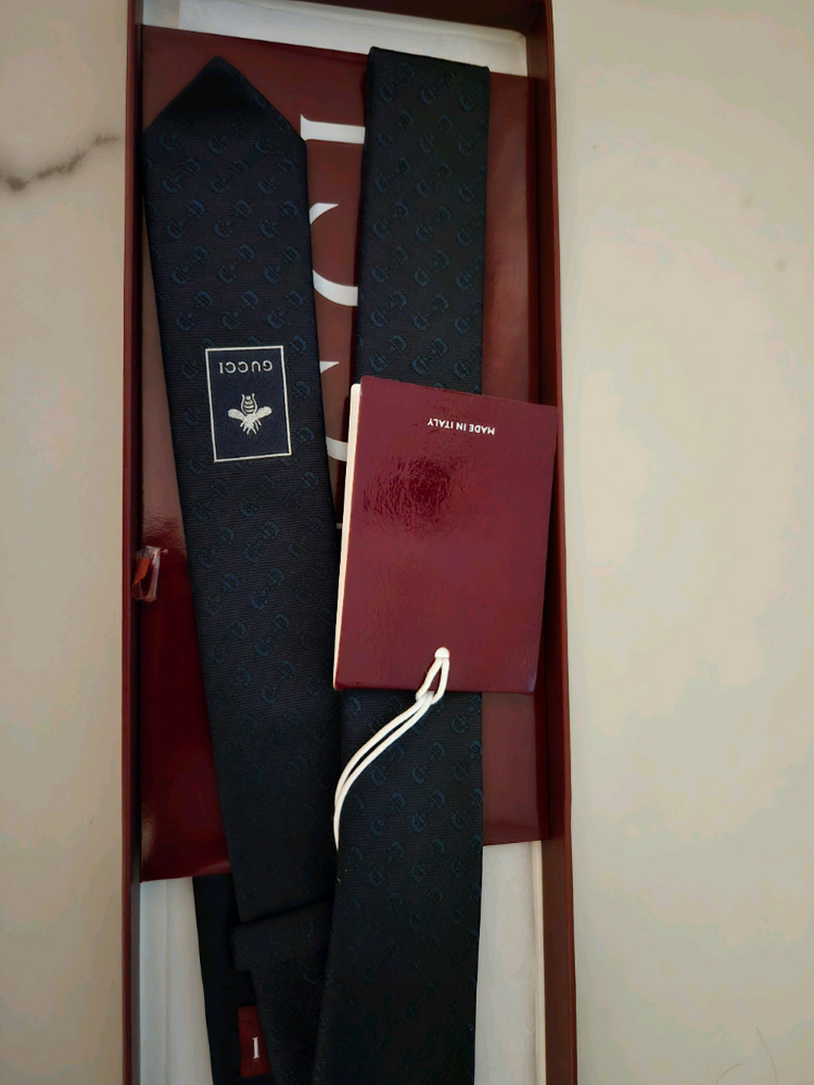 구찌 실크 정품 넥타이 이미지