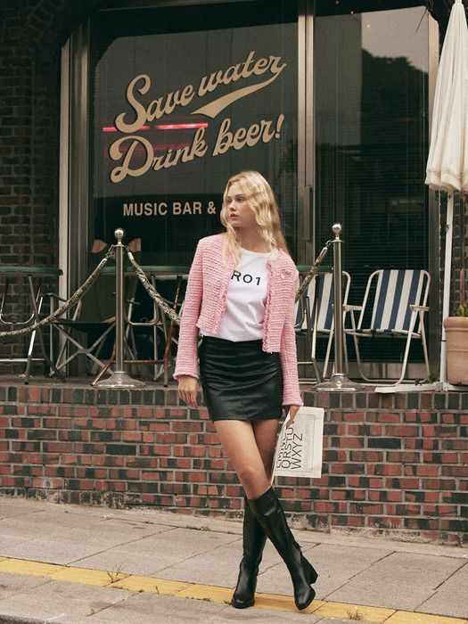 레어01 에센셜 자켓 - 로지핑크/M 이미지