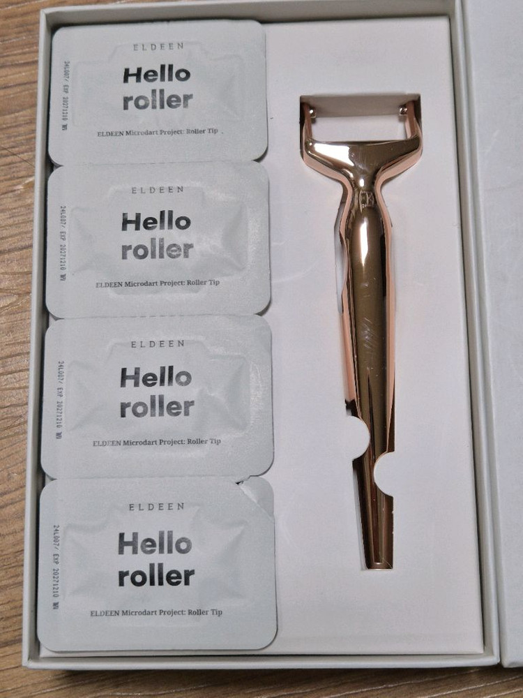 엘딘 mts홈뷰티 디바이스 마이크로닥트 롤러 4개입 이미지
