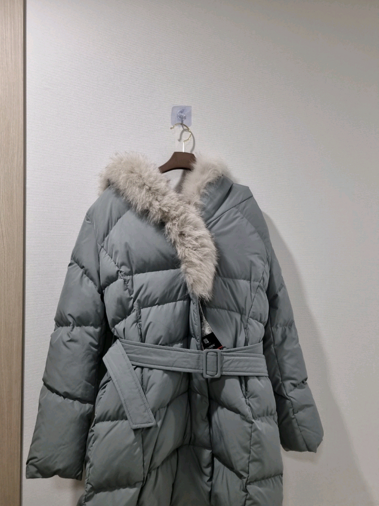 SOUP 폭스퍼 벨티드 패딩 새상품 이미지