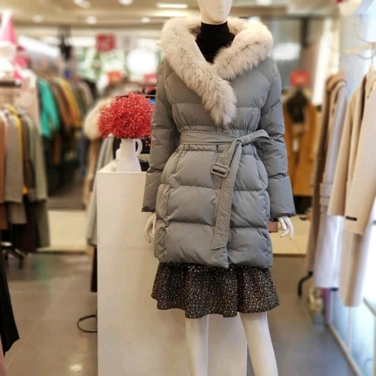 SOUP 폭스퍼 벨티드 패딩 새상품 이미지