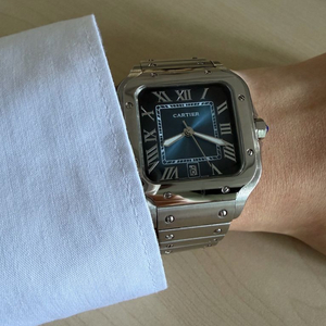 까르띠에 산토스 청판 39미리 시계 (공정제품) 이미지