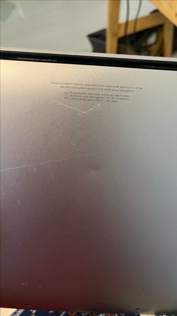 맥북프로 13인치 2020 판매합니다 (A2289) 이미지