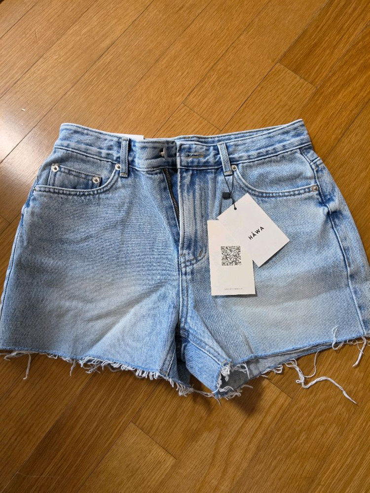 하와 데님 연청반바지L 이미지
